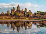 Khmérská architektura, chrám Angkor Wat, Siem Reap, Kambodža (Kambodža, Dreamstime)