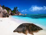 Slavná pláž Anse Source d'Argent, ostrov La Digue (Seychely, Dreamstime)