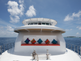 Přední paluba na lodi Assidha (Maledivy, Michal Čepek)