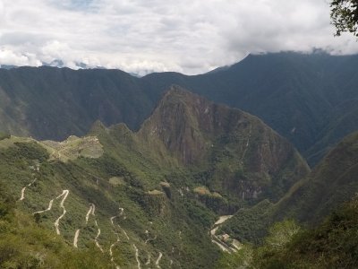Výhled na Machu Picchu ze Sluneční brány (Peru, Tereza Sikorová)