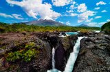 Vodopády Petrohué a sopka Osorno (Chile, Shutterstock)