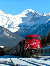 Vlaková zastávka, Banff (Kanada, Shutterstock)