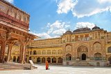 Dekorovaná brána, pevnost Amber, Jaipur (Indie, Dreamstime)