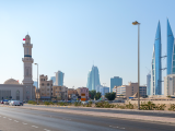 Shaikh Hamad Causeway, Manana, Bahrain (Saúdská Arábie, Dreamstime)