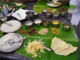 tradiční jihoindické menu (Indie, Ing. Olga Kozelková)