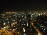 Noční výhled z Burj Khalifa, Dubai (Spojené arabské emiráty, Vladimír Zvara)