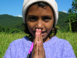 Namaste - tradiční nepálský pozdrav (Nepál, Michal Čepek)