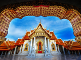 The Marble Temple, Wat Benchamabopitr Dusitvanaram, Bankok (Thajsko, Shutterstock)