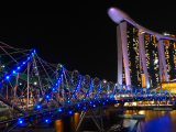Helix Bridge, Marina Bay Sands (Singapur, Luděk Erban)