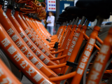 Veřejná kola k zapůjčení, Chengdu (Čína, Dreamstime)