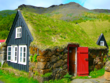 Islandský dům (Island, Dreamstime)