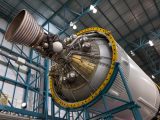 Jeden z motorů rakety Saturn 5, Kennedy space centrum (USA, Dreamstime)