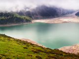 Panorama of Big Almaty Lake, Kazachstán (Kazachstán,  Dreamstime)