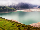 Panorama of Big Almaty Lake, Kazachstán (Kazachstán, Dreamstime)