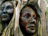 Maorská dřevořezba (Nový Zéland, Dreamstime)