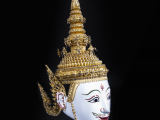Maska Tao Totsarot tanečníka Khon, Thajsko (Thajsko, Dreamstime)