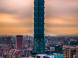 mrakodrap 101, Taipei (Tchaj-wan, Dreamstime)