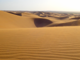 Písečné duny na okraji pouště Dašt-e Kevír (Írán, Michal Čepek)