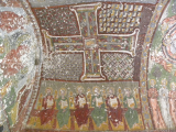 Byzantské fresky ve vytesaném kostele, Kappadokie (Turecko, Slávek Suldovský)