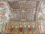 Byzantské fresky ve vytesaném kostele, Kappadokie (Turecko,  Slávek Suldovský)