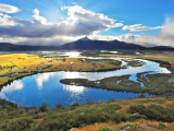 Údolí řeky Serrano v NP Torres del Paine (Chile, Dreamstime)