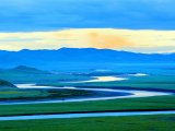 meandry Žluté řeky (Čína,  Dreamstime)
