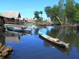 Vesnička Bajau, Togiany (Indonésie, Dreamstime)