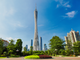 Věž Canton, Guangzhou (Čína, Dreamstime)