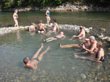 onsen v řece, Kawayu-onsen (Japonsko,  Mgr. Václav Kučera)