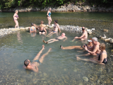 onsen v řece, Kawayu-onsen (Japonsko, Mgr. Václav Kučera)