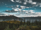 Západ slunce, Mount Revelstoke (Kanada, Dreamstime)