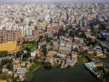 Panorama Dháky (Bangladéš,  Dreamstime)