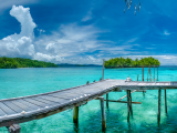 Modrá laguna, ostrov Gam, Raja Ampat (Indonésie, Dreamstime)