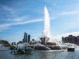 Buckinghamská fontána, Chicago (USA, Dreamstime)