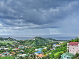 Panoramatický výhled na ostrov (Svatý Vincenc a Grenadiny, Dreamstime)