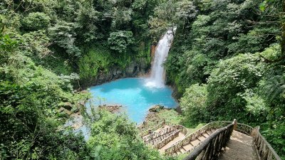 Río Celeste vodopád (Kostarika, Luděk Felcan)