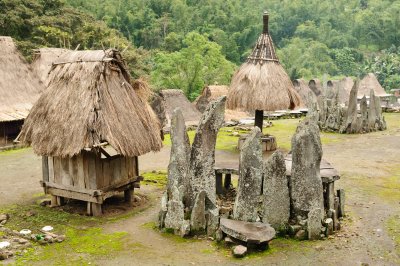 totemy kmene Ngada, Bajawa (Indonésie, Shutterstock)