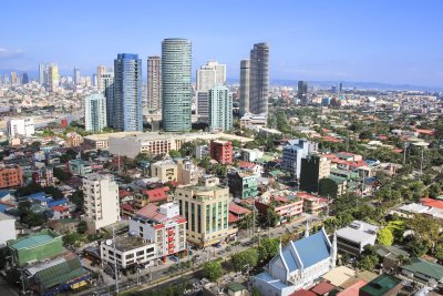 Mrakodrapy Rockwell part, Makati, Manila (Filipíny, Dreamstime)