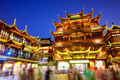 čtvrť Yuyuan, Shanghai (Čína, Dreamstime)