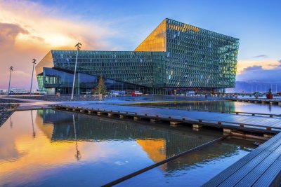 Koncertní síň Harpa, Rejkjavík (Island, Dreamstime)