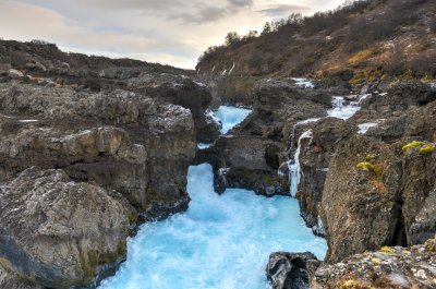 Ledovec, Barnafoss (Island, Dreamstime)