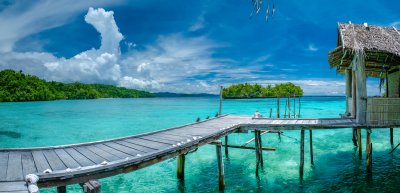 Modrá laguna, ostrov Gam, Raja Ampat (Indonésie, Dreamstime)