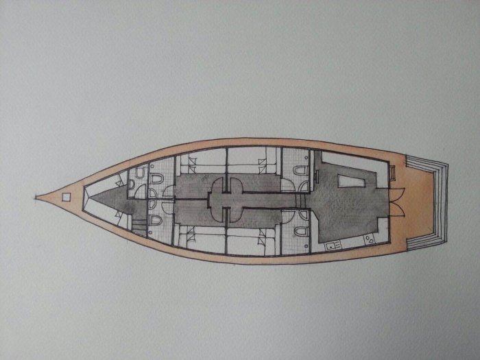 Plán lodi (Maledivy, Michal Čepek)